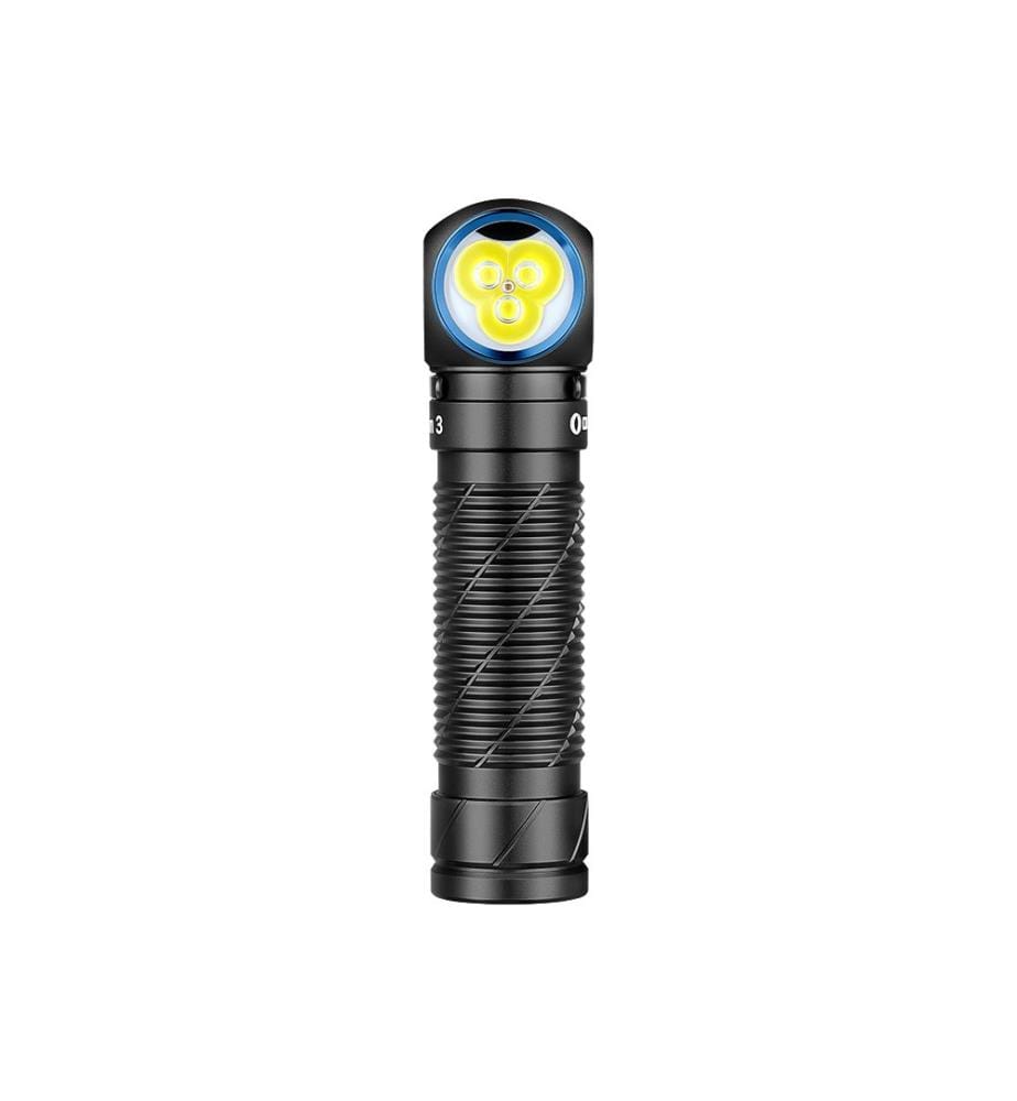 Lampe frontale, 3 000 lumens avec clip magnétique - Noir