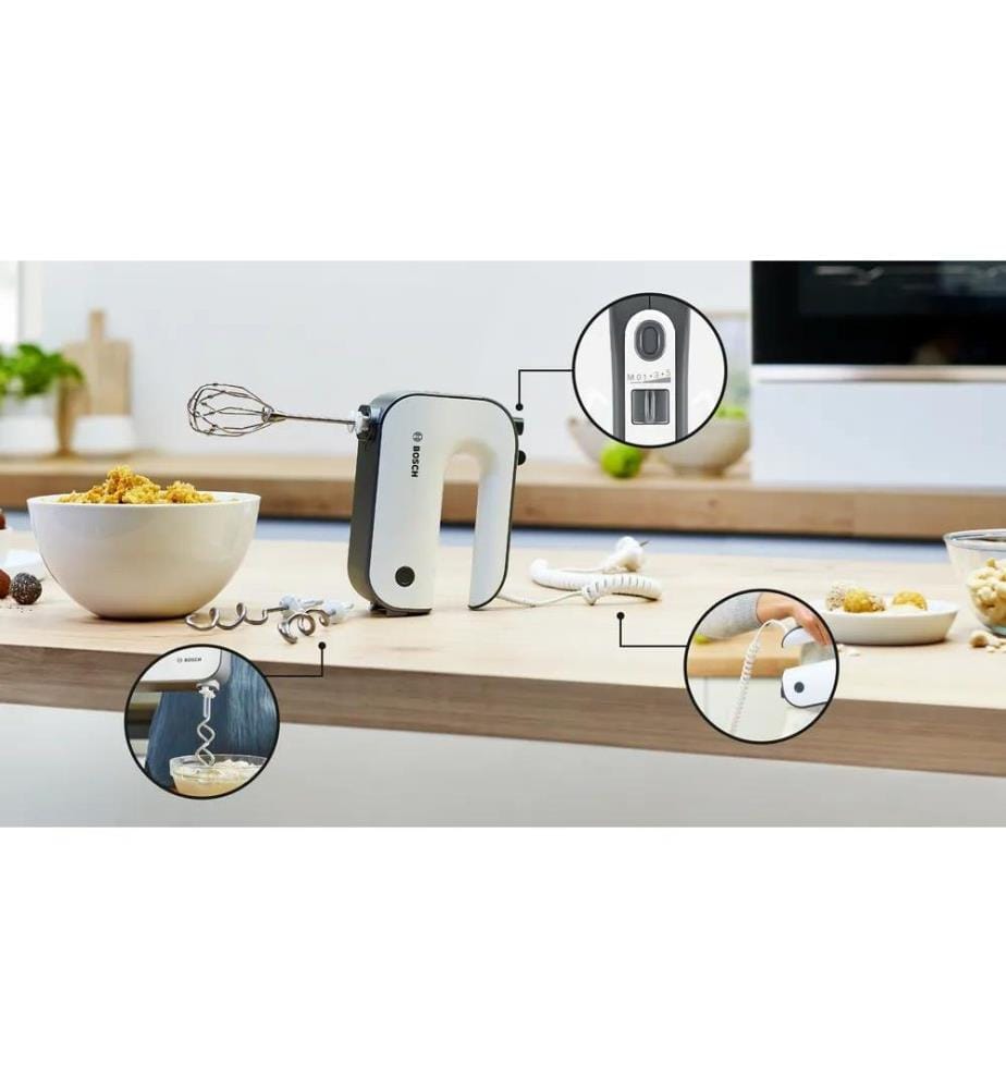 BOSCH - Handmixer MFQ49300 Grau/Weiss