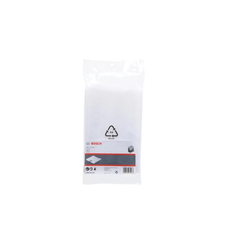 BOSCH - Professional Entsorgungssack, 20 l, Kunststoff 5 Stk. für GAS 12-25 PL 5