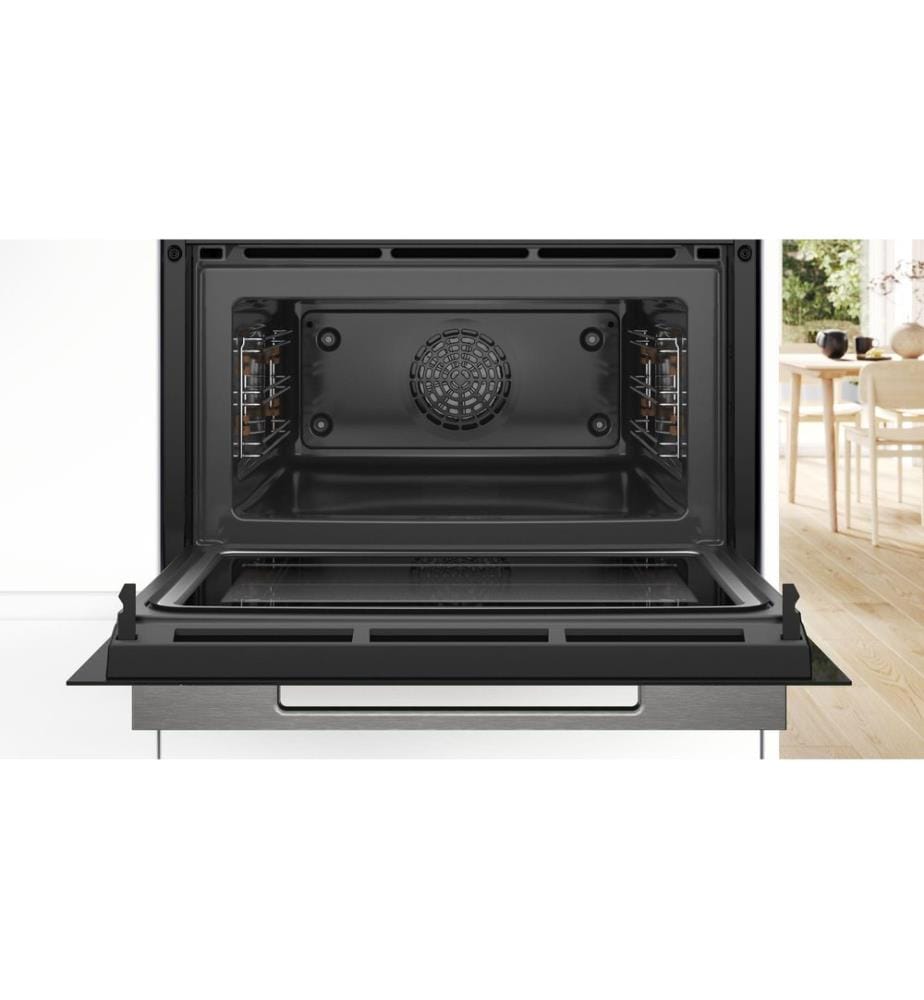 BOSCH - Einbaubackofen mit Mikrowelle CMG7241B1 Schwarz