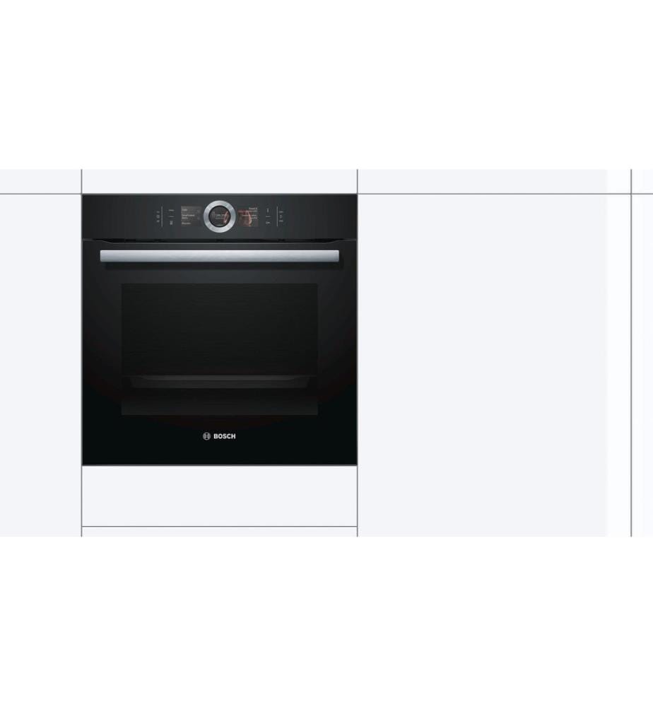 BOSCH - Einbaubackofen HBG676EB6 Schwarz A+