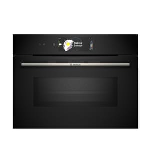 BOSCH - Einbaubackofen mit Mikrowelle CMG778NB1 Schwarz