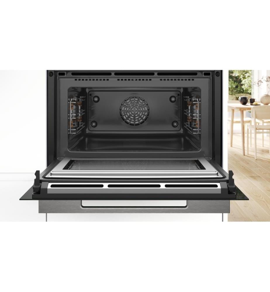 BOSCH - Einbaubackofen mit Mikrowelle CMG7761B1 Schwarz