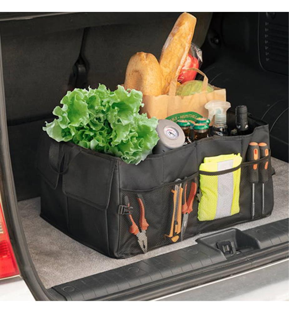 Organisateur pliable pour le coffre de la voiture - Porte-bagages - Noir
