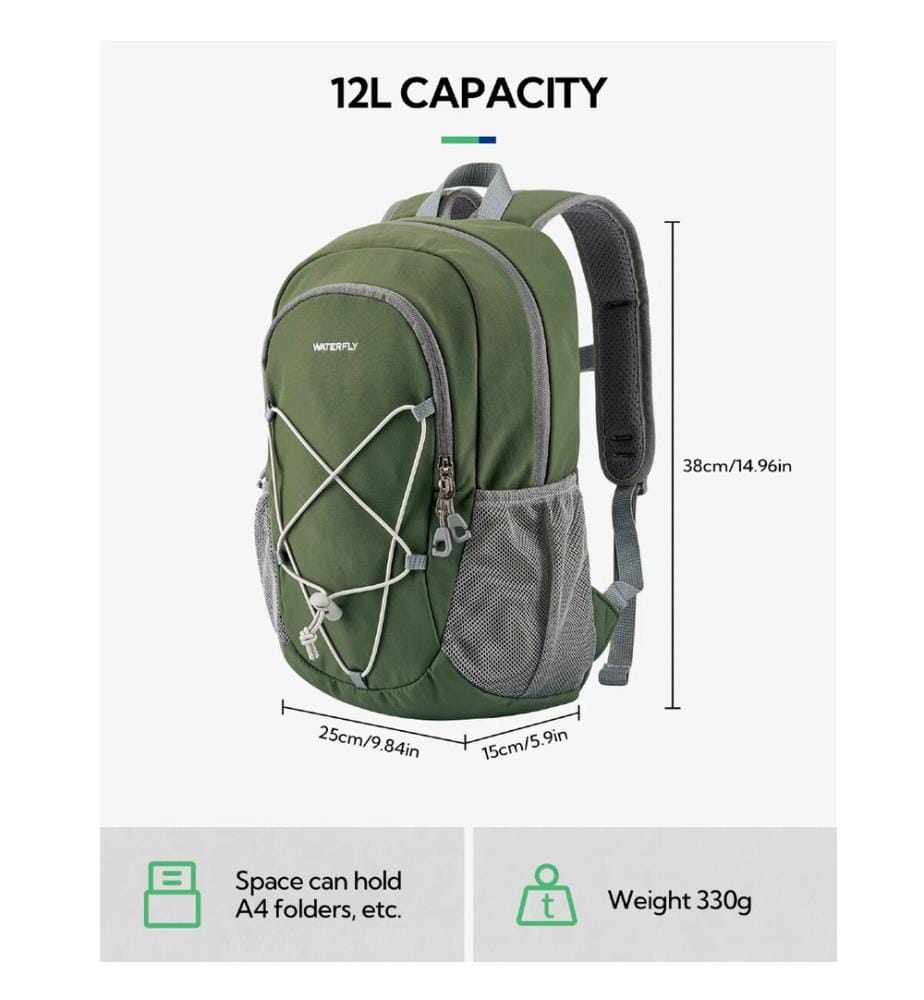 Sac à dos léger Waterfly FantasyStar Mini 12L - Olive