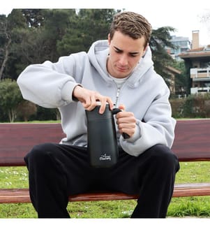 Caraffa Thermos nera - 1,2 L
