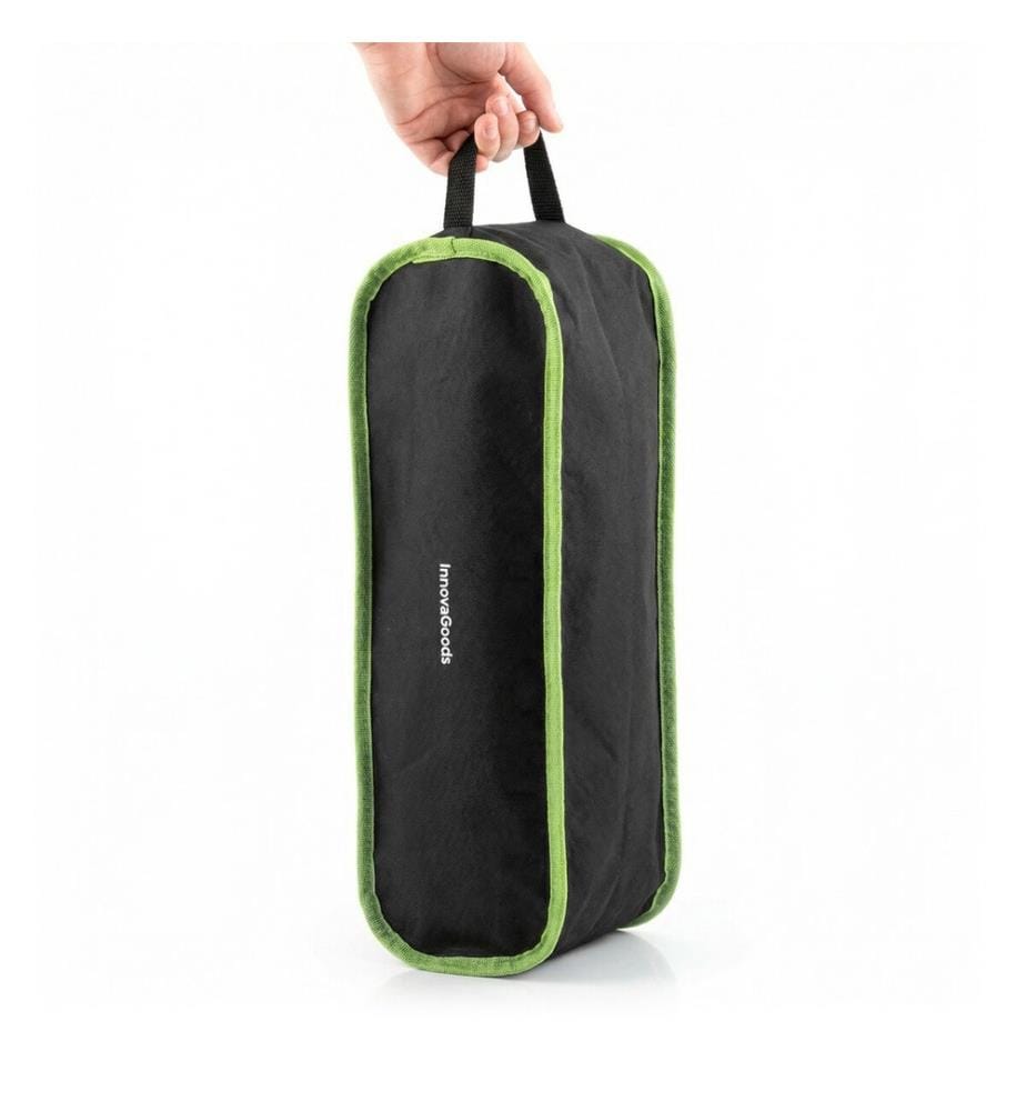 Chaise à bascule de camping pliante 2 en 1 avec pochette, coussin et sac de transport Trillow - NoirVert