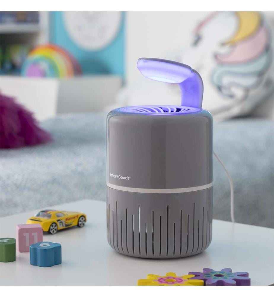 Lampe aspirante anti-moustique KL Drain - Gris et blanc