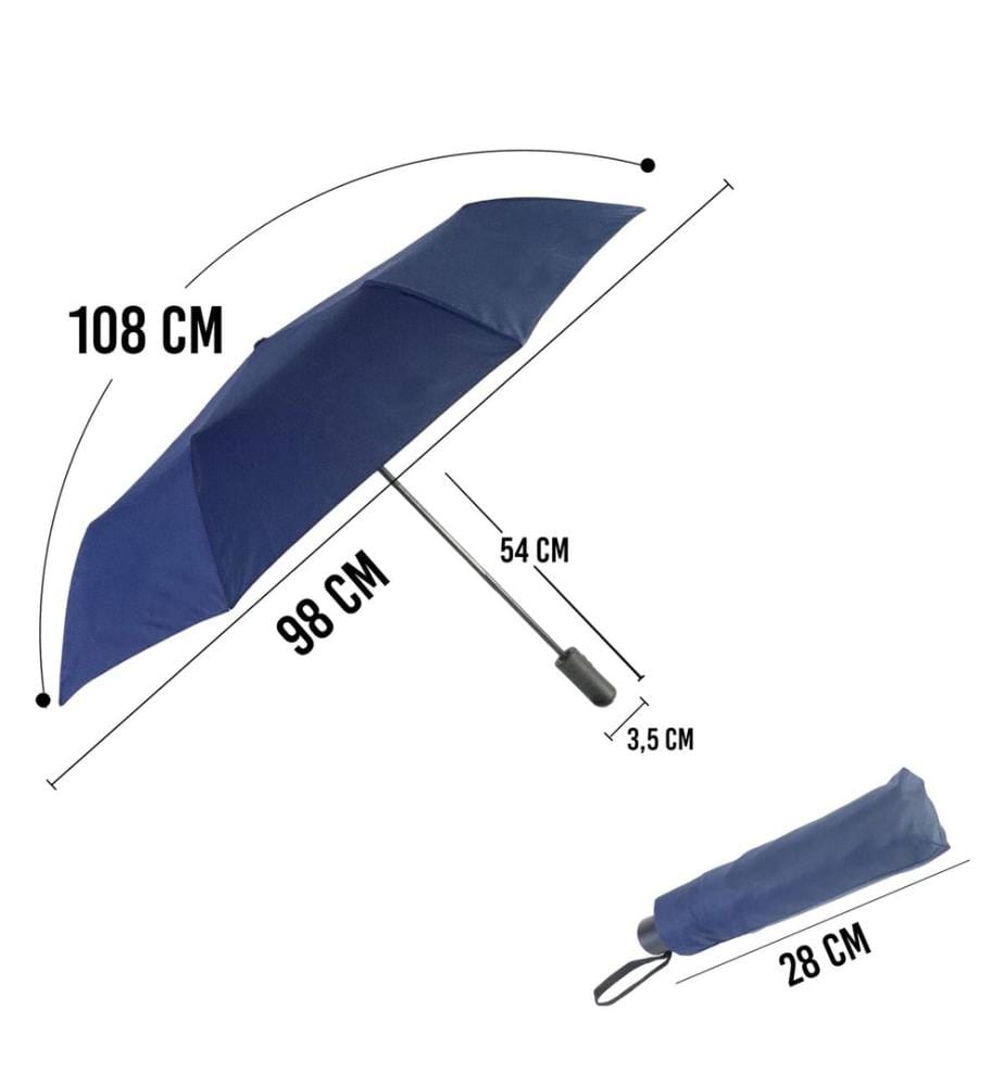Biggdesign Parapluie Moods Up entièrement automatique - Bleu