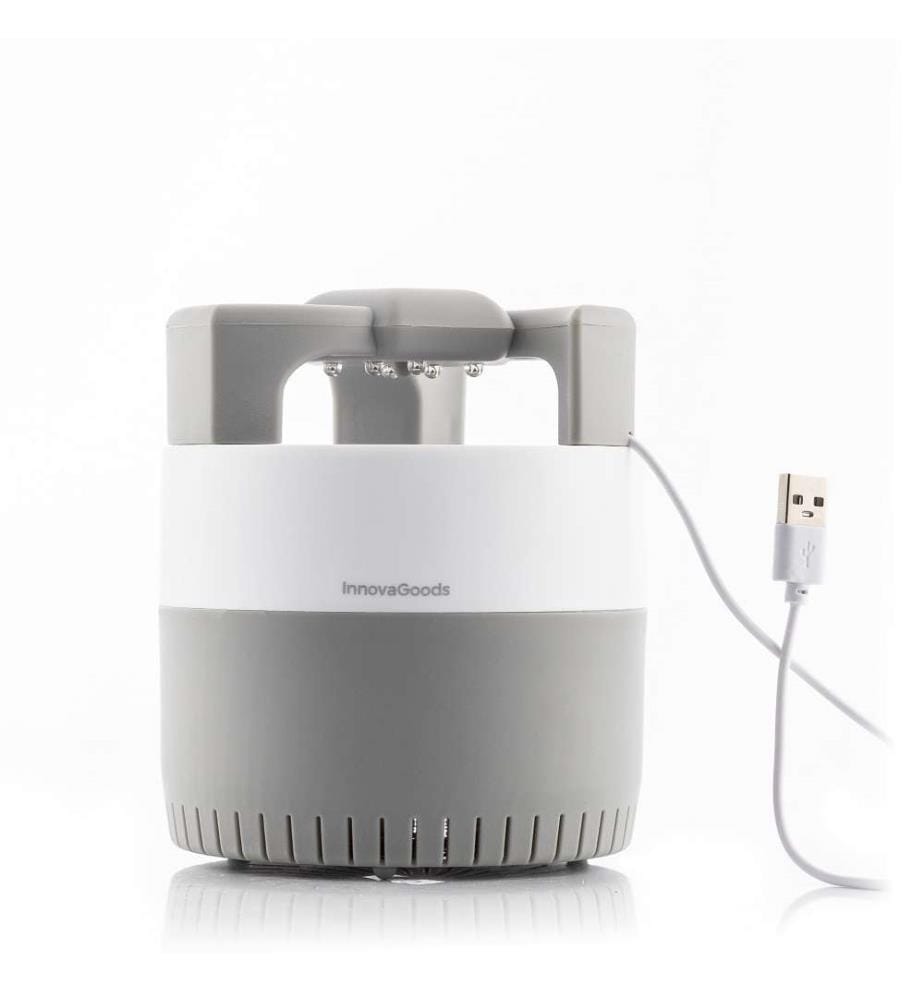 Lampe anti-moustiques à aspiration KL Silen - Blanc et Gris