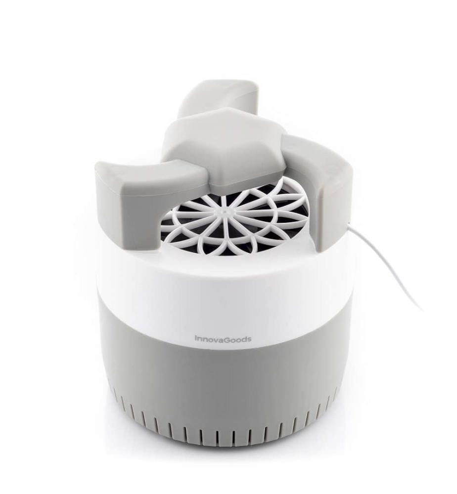Lampe anti-moustiques à aspiration KL Silen - Blanc et Gris