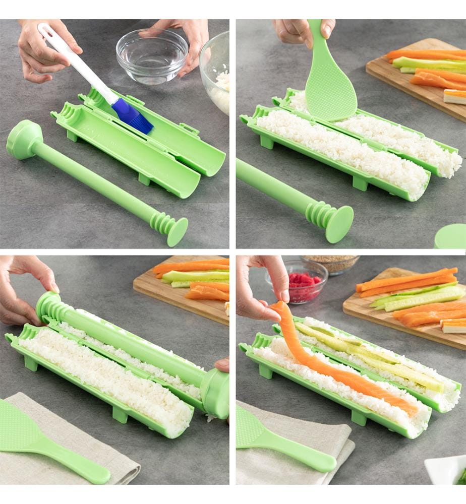 Suzooka Set per sushi da 3 pezzi - Verde
