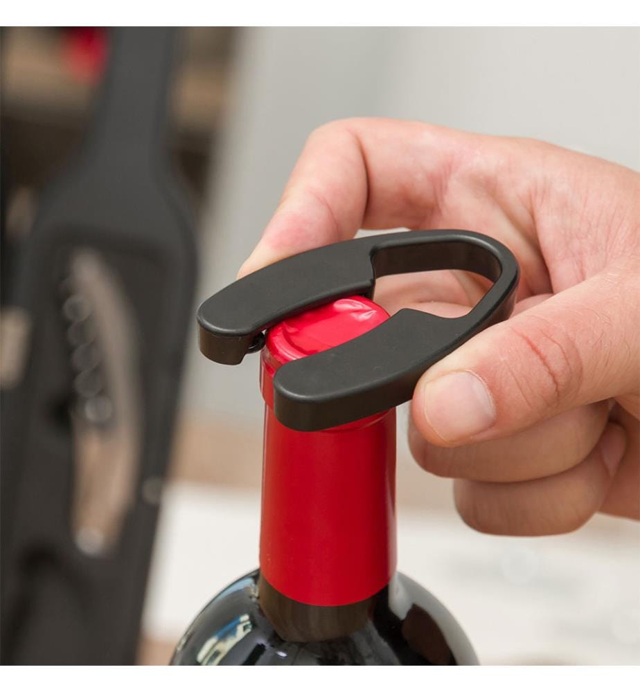 Set Valigetta portabottiglie per vino 5 pezzi - Nero