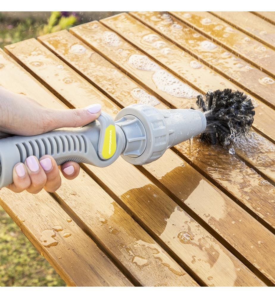 Brosse Rotative pour Tuyau d'Arrosage Twise - Jaune et Gris