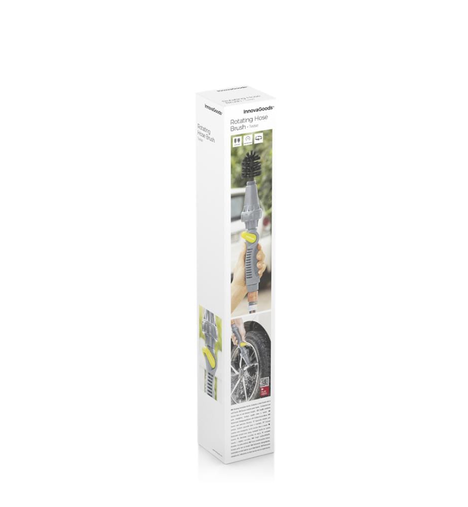 Brosse Rotative pour Tuyau d'Arrosage Twise - Jaune et Gris