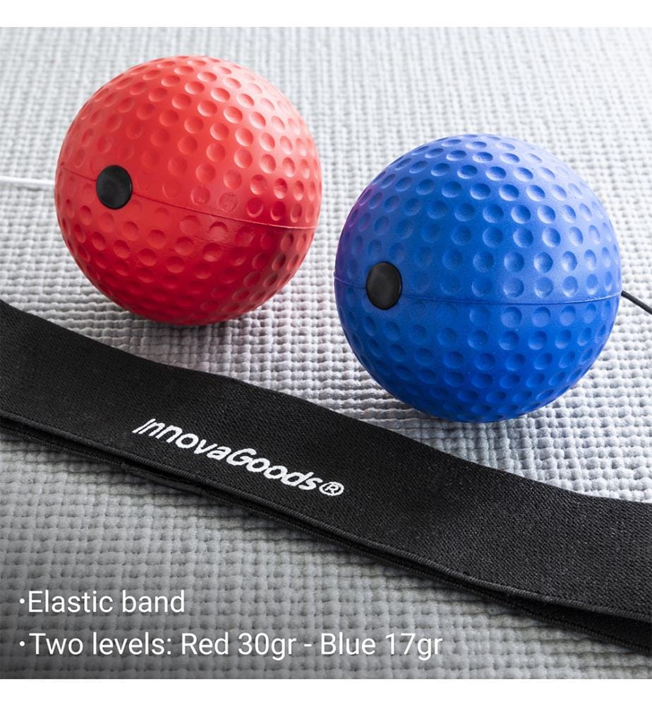 Jeu de balles d'entraînement et de réflexe Balxing - Bleu et Rouge
