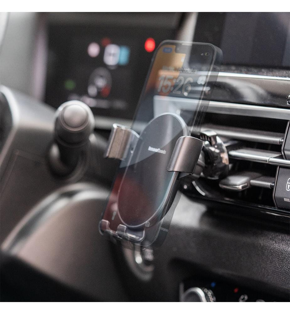 Support de téléphone à charge rapide sans fil pour voiture Chakar - Noir