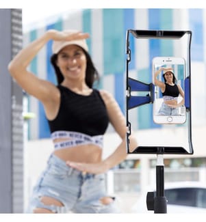 Support pour smartphone avec stabilisateur manuel Stafect - Noir