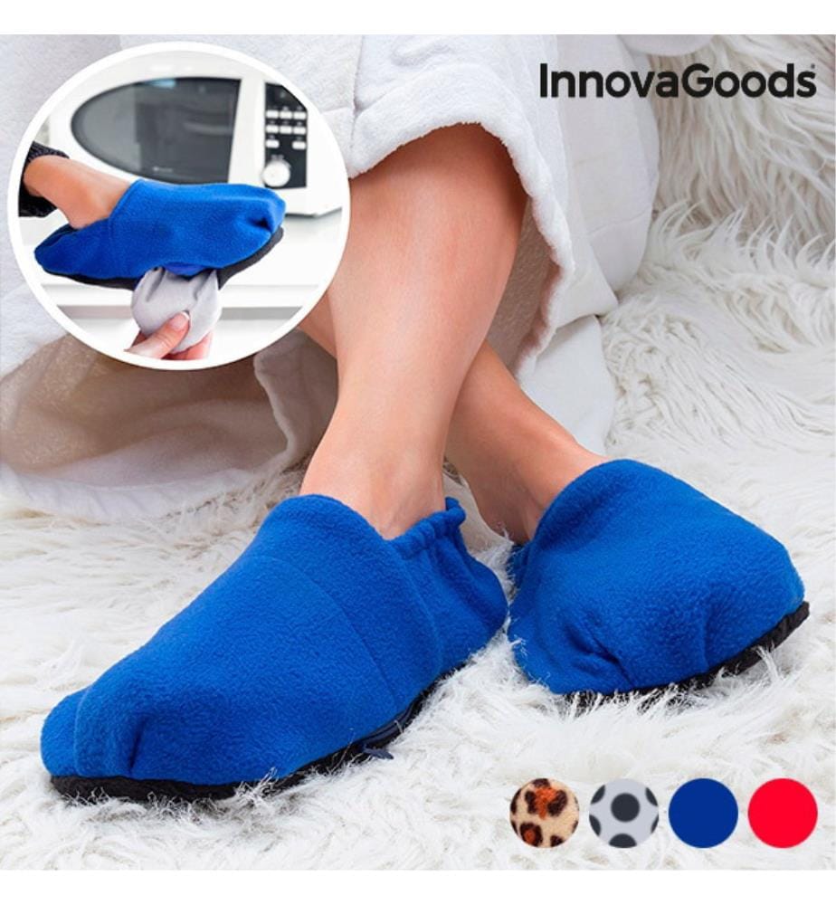 Chaussons chauffants micro-ondables Rouge