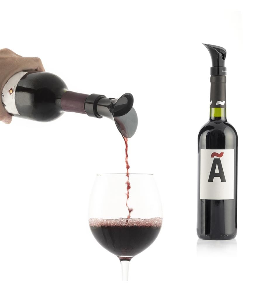 Wintopp 2 in 1 Tappo versatore per vino - Nero