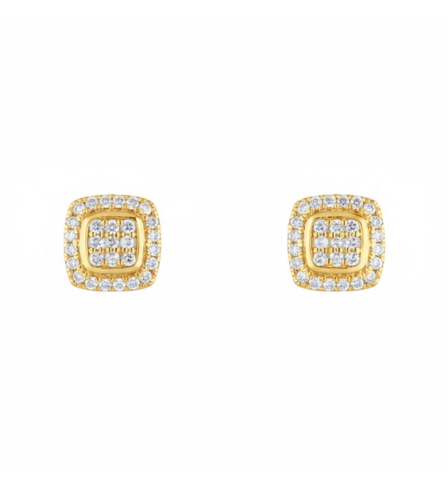 Orecchini "Sweet Illusion" con diamanti - Oro giallo