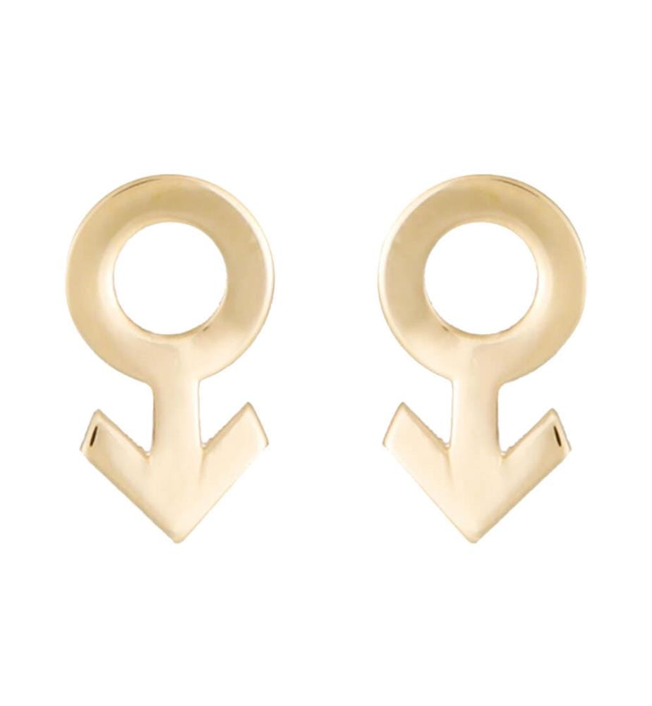 Ohrringe Symbol - Gelbgold