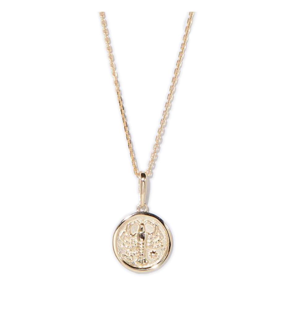 Pendentif Astro Lisse Cancer - Or Jaune 375/1000