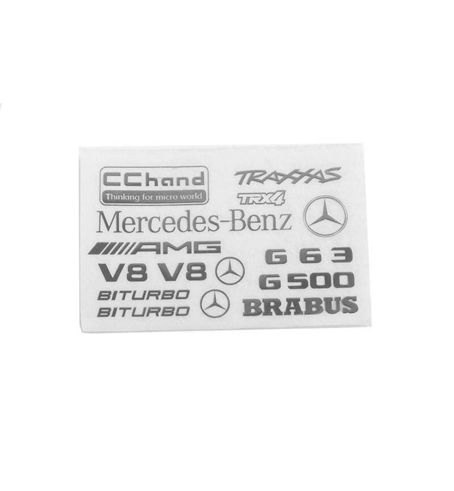 RC4WD - Aufkleber Steel Logo TRX-4 Mercedes Benz G-500