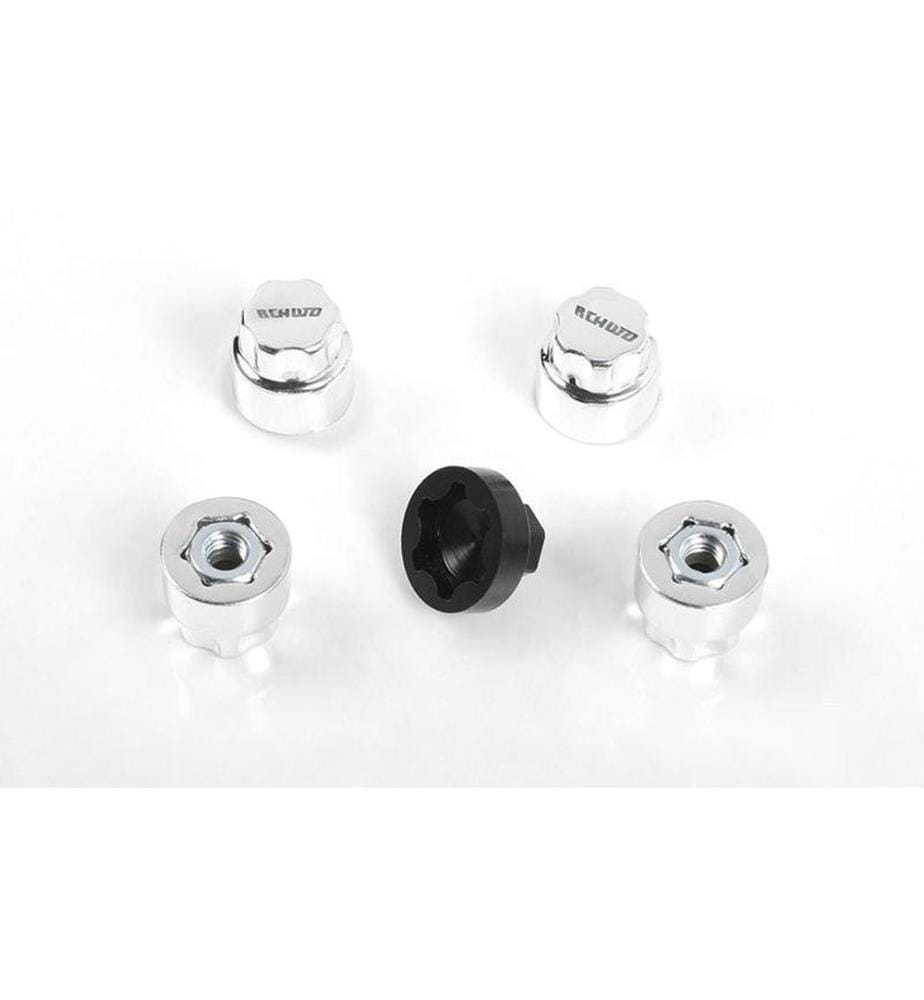 RC4WD - Felgen 1.9 5 Lug Beadlock, Silber 4 Stück