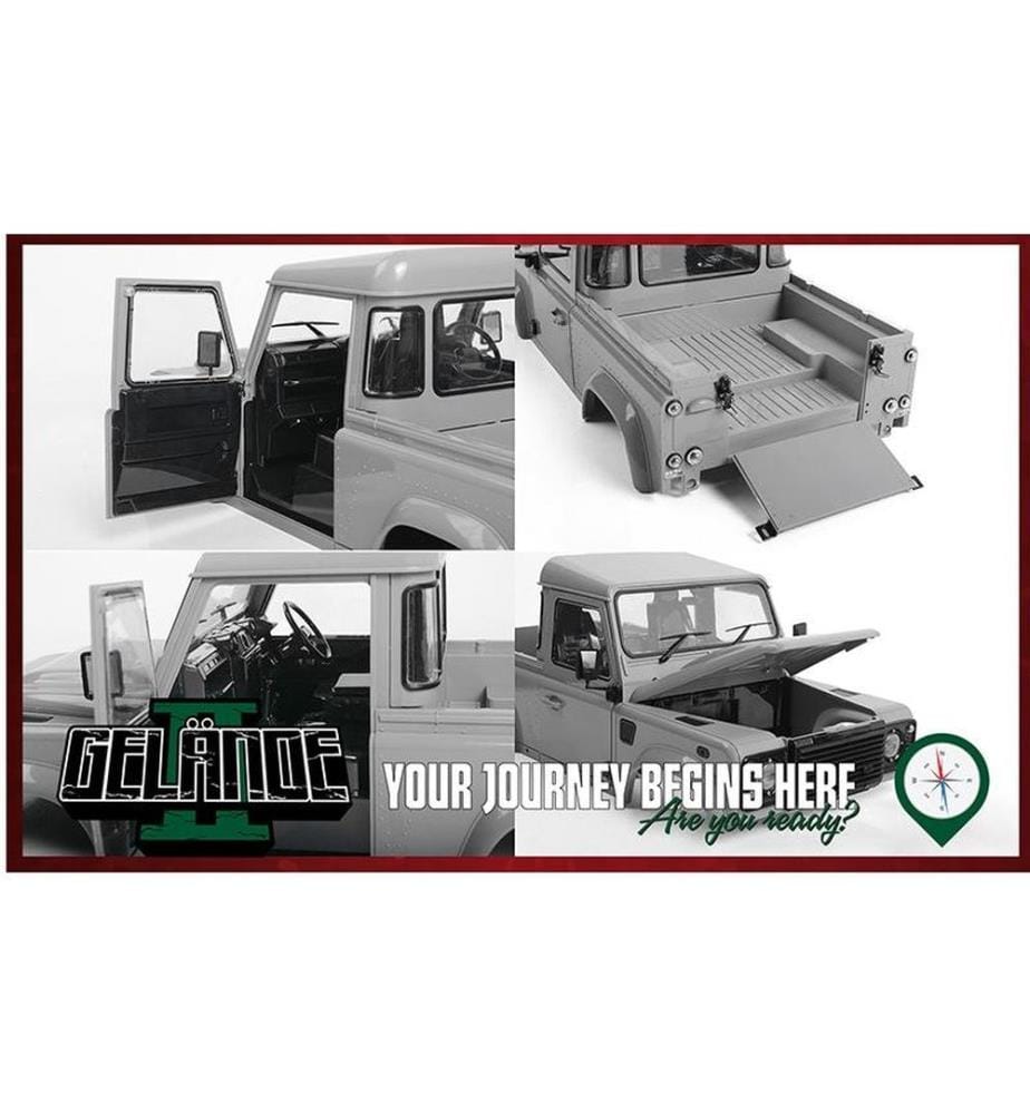 RC4WD - Rock Crawler Gelande II Kit Defender D90 4WD, Bausatz, 1:10