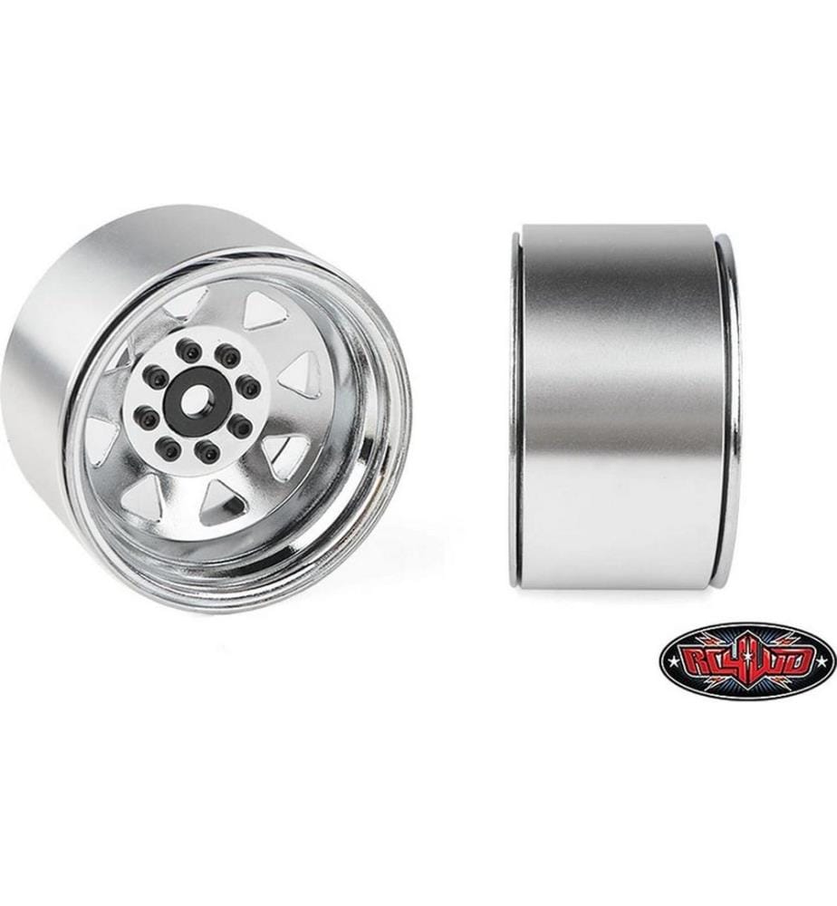 RC4WD - Jantes 8 Lug Deep Dish Wagon 1.9 Chrome 4 pièces