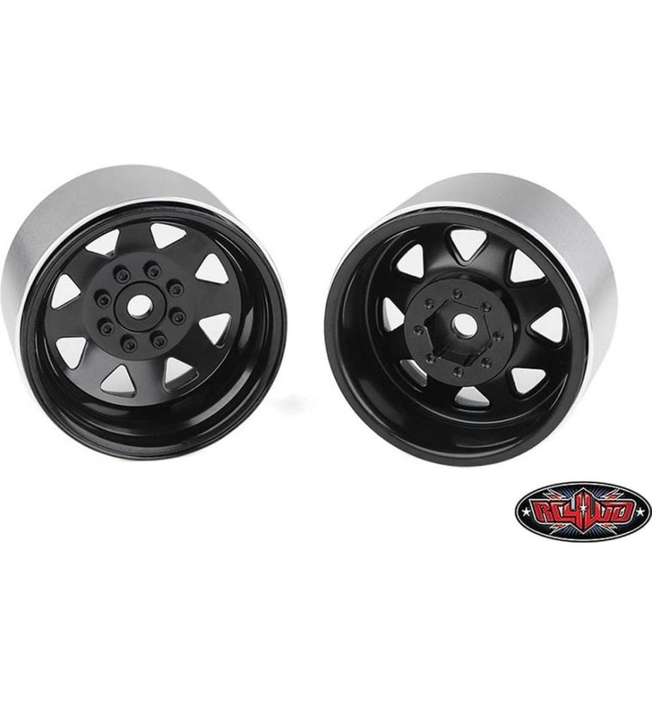 RC4WD - Jantes 8 Lug Deep Dish Wagon 1.9 noir 4 pièces