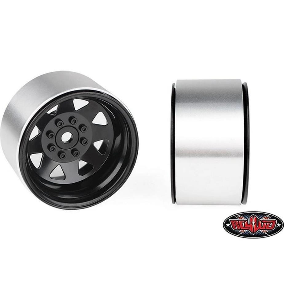 RC4WD - Jantes 8 Lug Deep Dish Wagon 1.9 noir 4 pièces