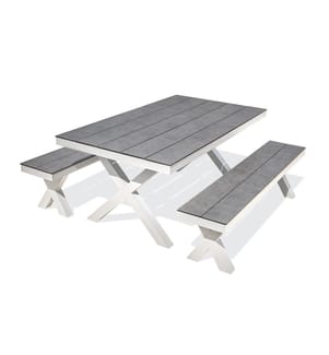 Table de Jardin Annecy 175 x 100 cm - Blanc