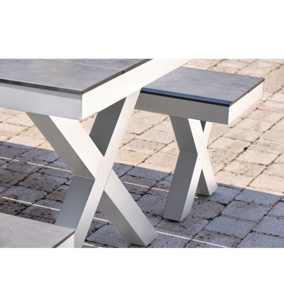 Table de Jardin Annecy 175 x 100 cm - Blanc