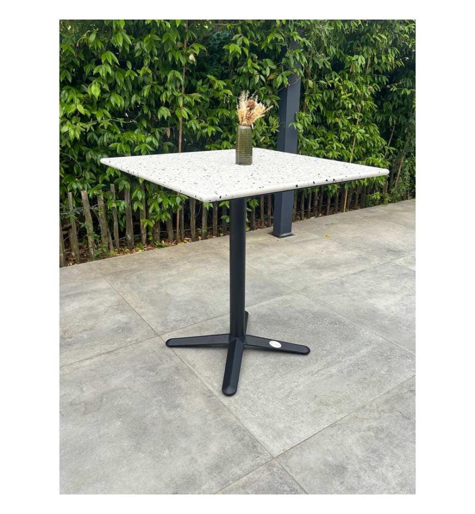 Table de Jardin Bistro Carrée 70 x 70 cm - Blanc
