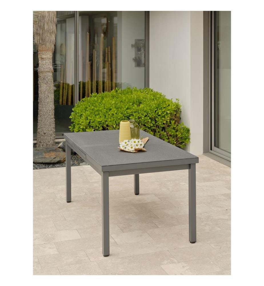 Table de Jardin Dania Extensible 160/210 x 90 cm - Gris Anthracite