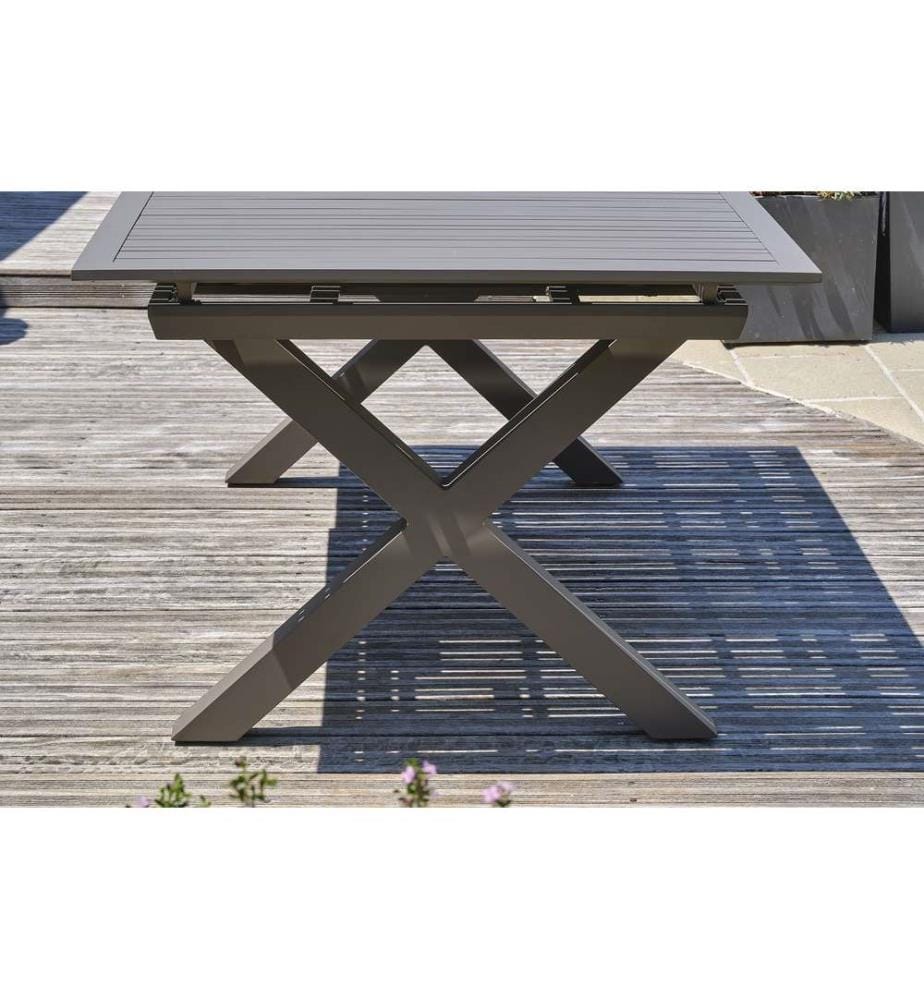 Table de Jardin Floride Extensible 180/240 x 100 cm - Quartz