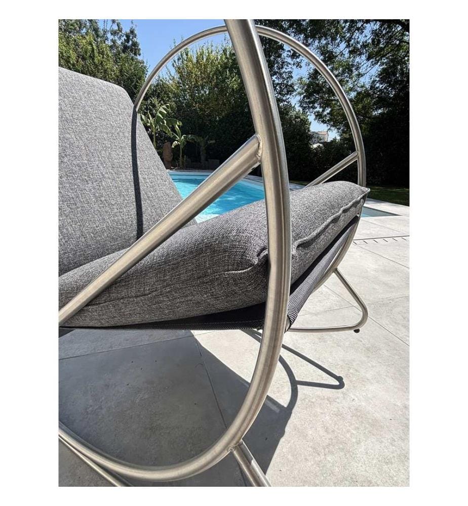 Rocking Chair de Jardin Caprera - Gris