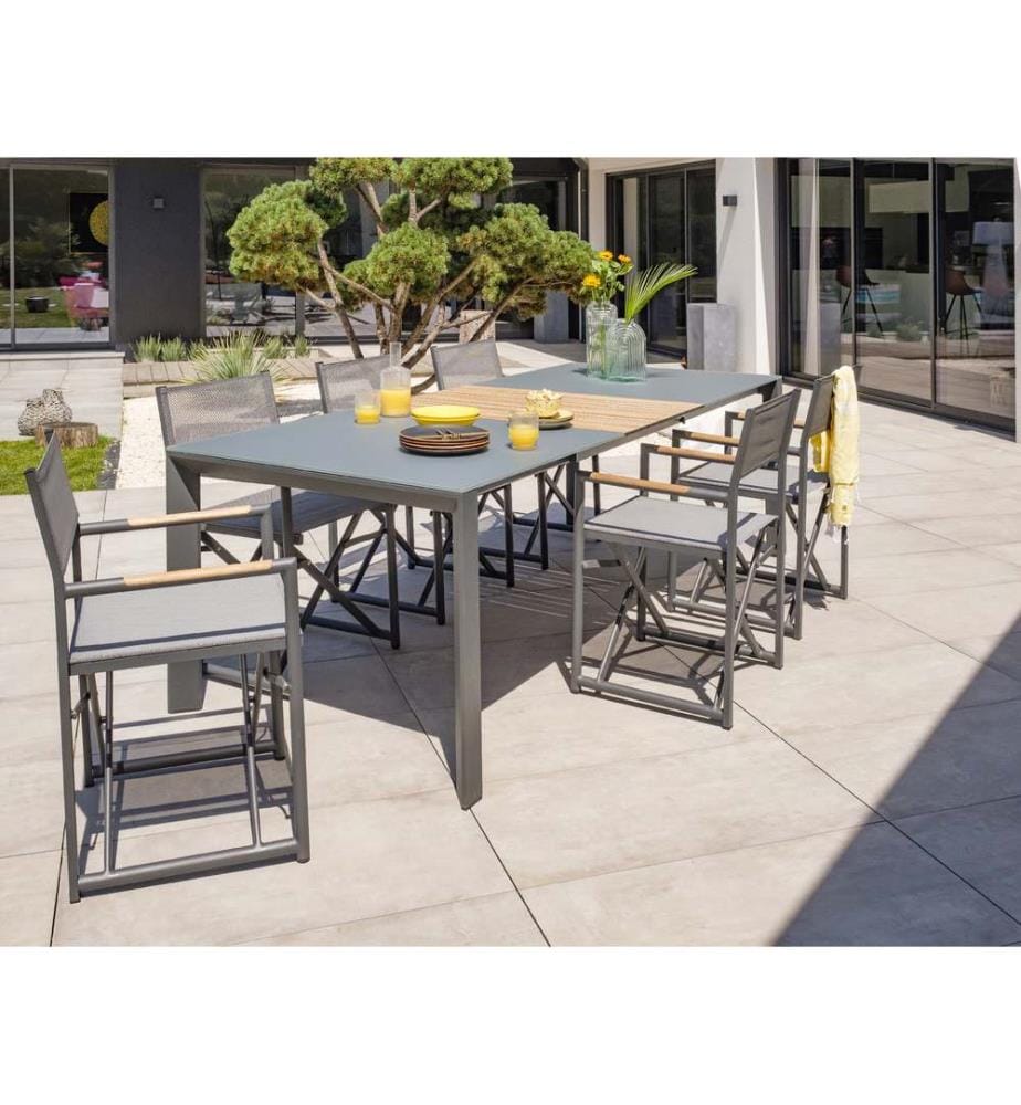 Fauteuil de Jardin Honfleur - Gris Anthracite