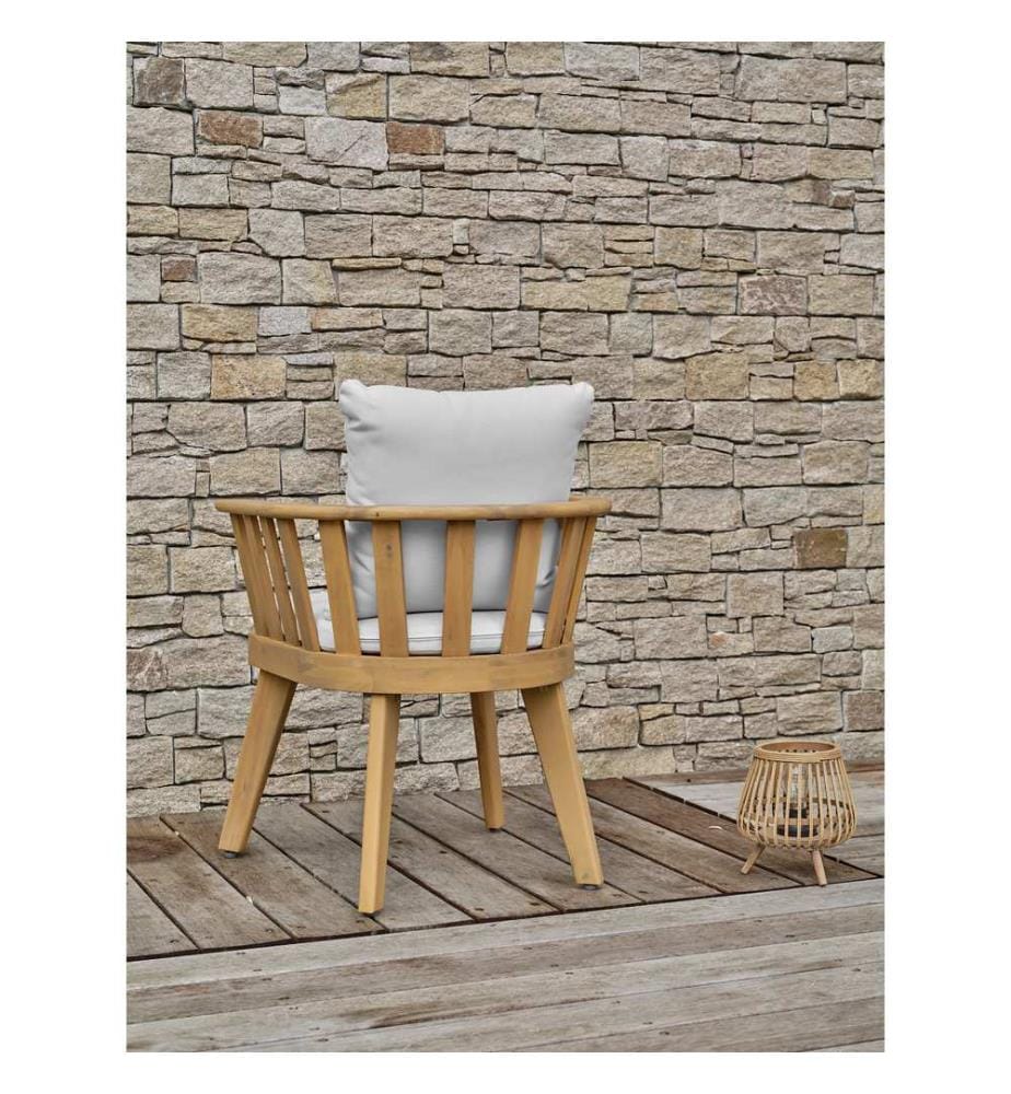 Lot de 2 Fauteuils de Jardin Liso - Bois