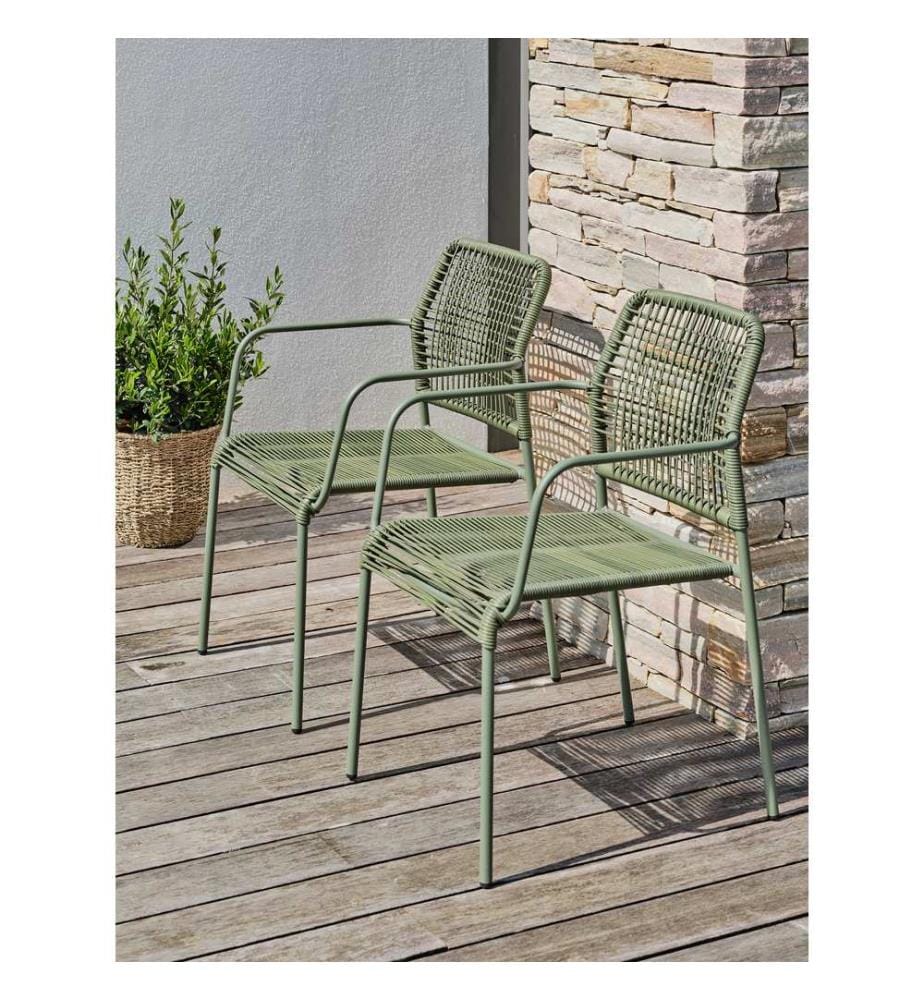Lot de 2 Fauteuils de Jardin Marceau - Olive