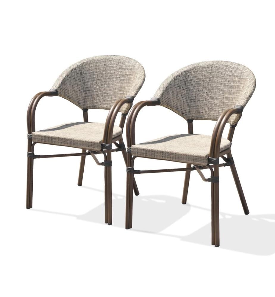 Set di 2 poltrone da giardino Ushuaïa - Marrone
