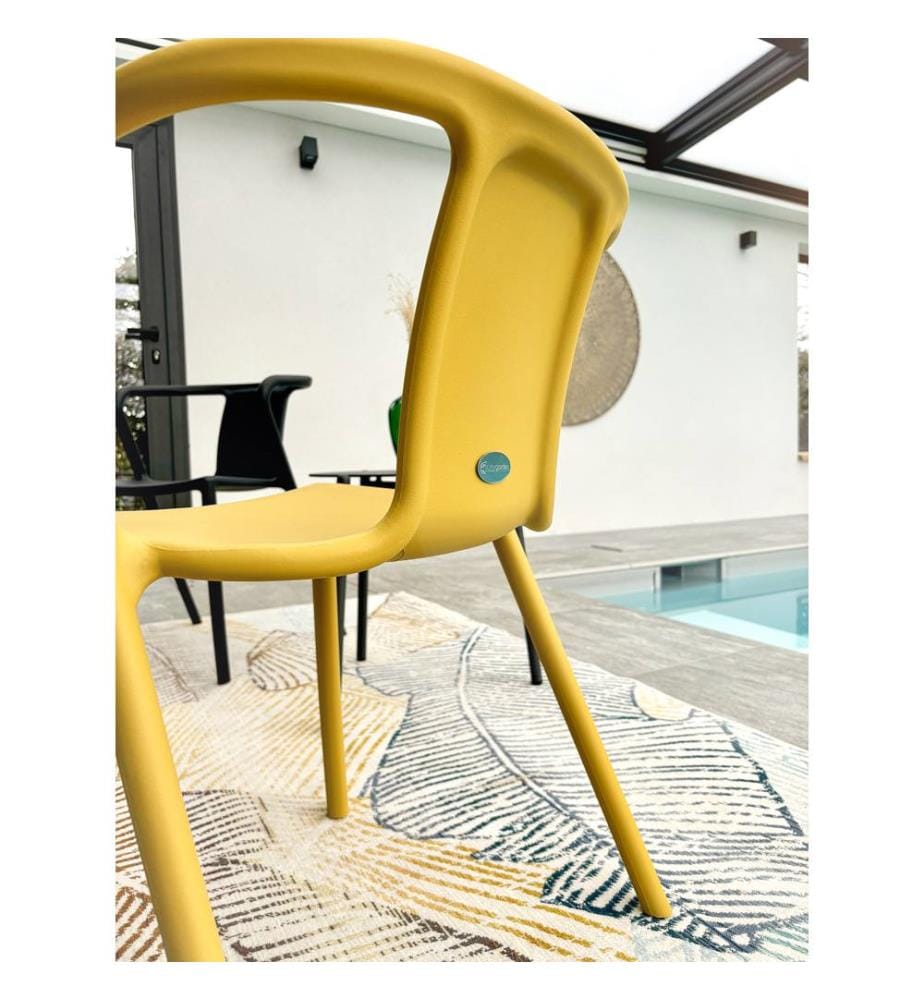 Lot de 2 Fauteuils de Jardin Diego - Moutarde