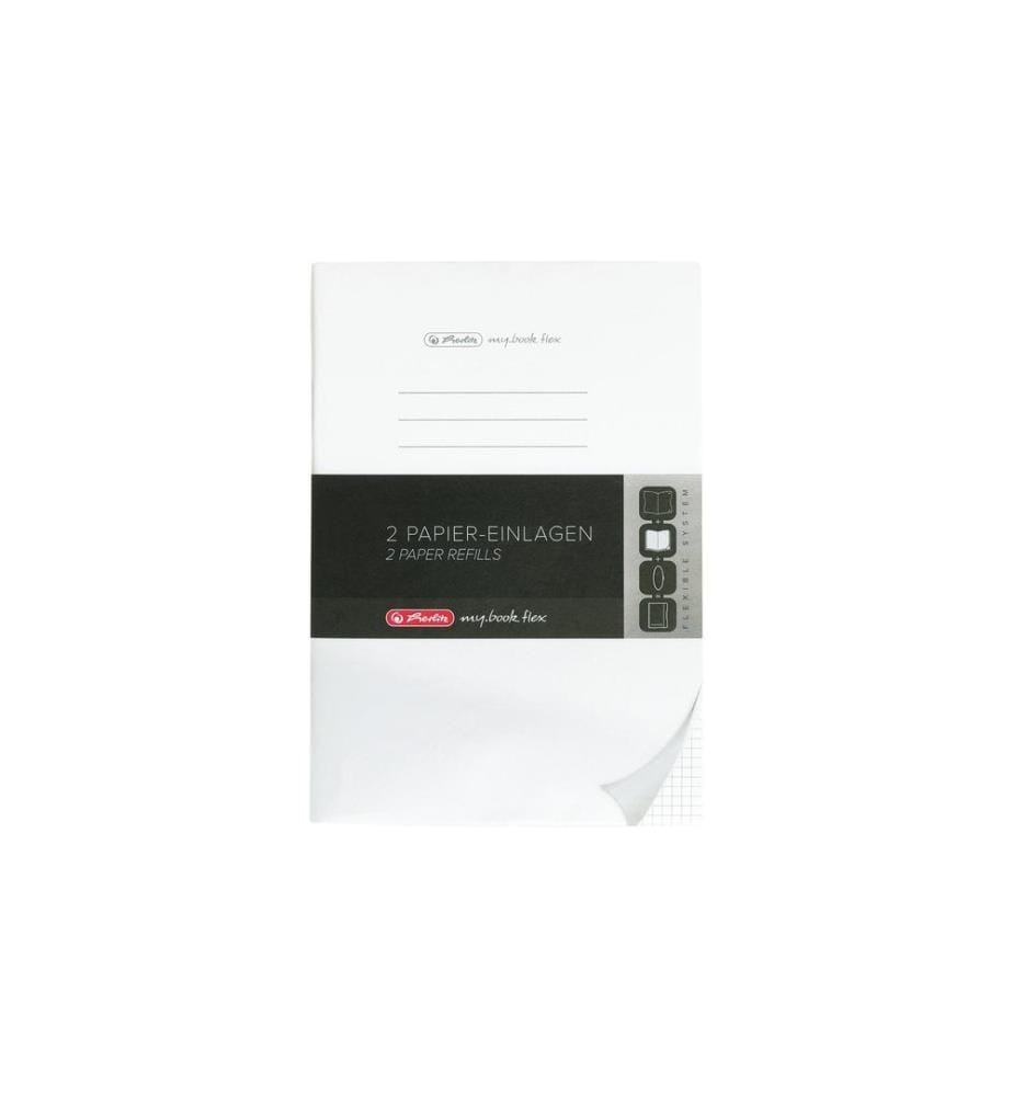 HERLITZ - Notizblock A4, Kariert, 2x40 Blatt