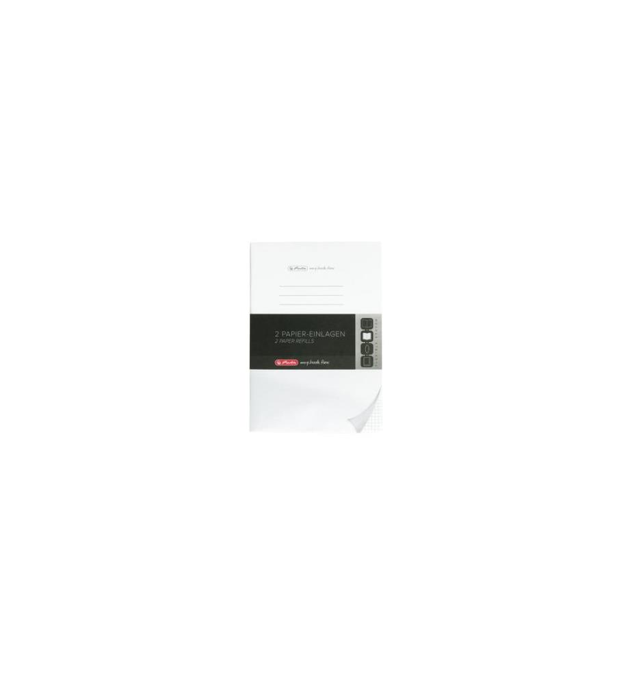 HERLITZ - Notizblock A5, Kariert, 2x40 Blatt