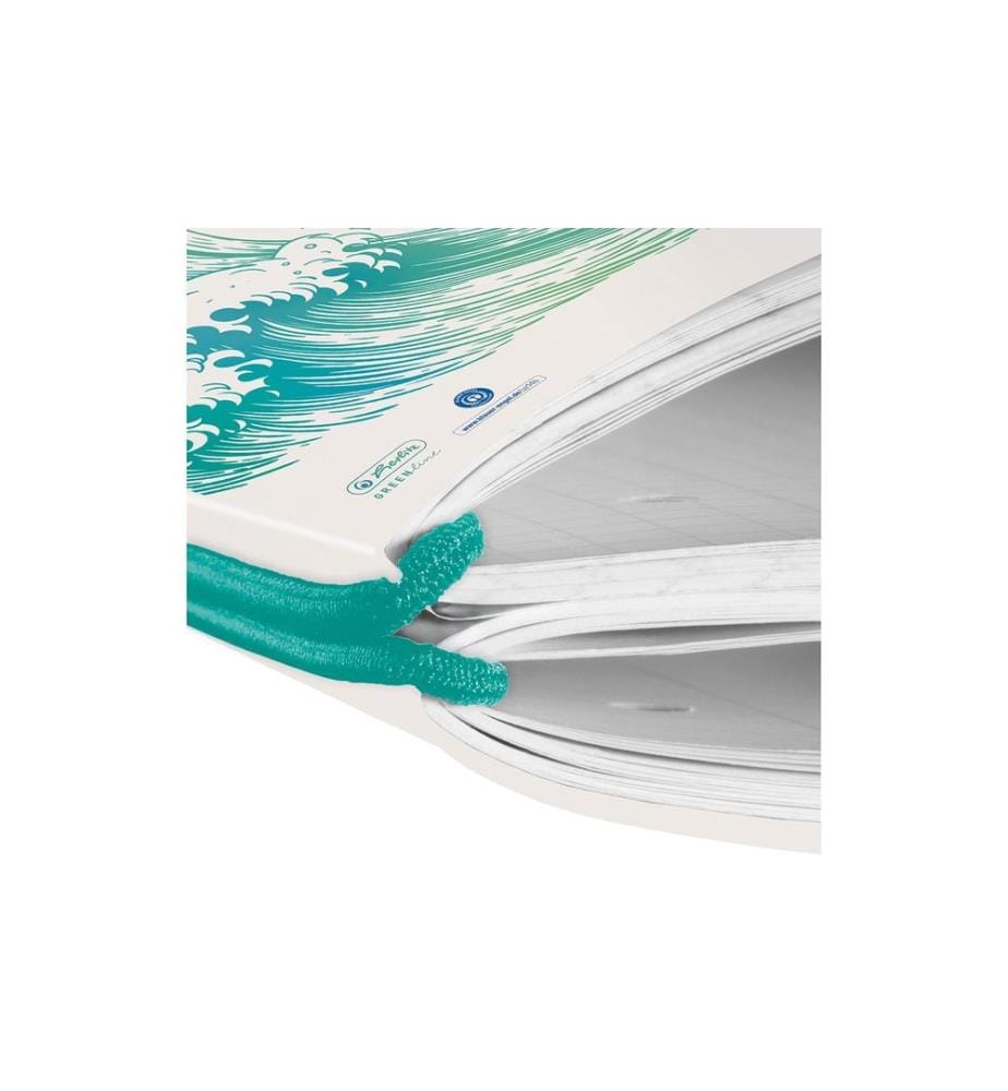 HERLITZ - Notizheft Greenline my.book flex A5, Dot, Welle
