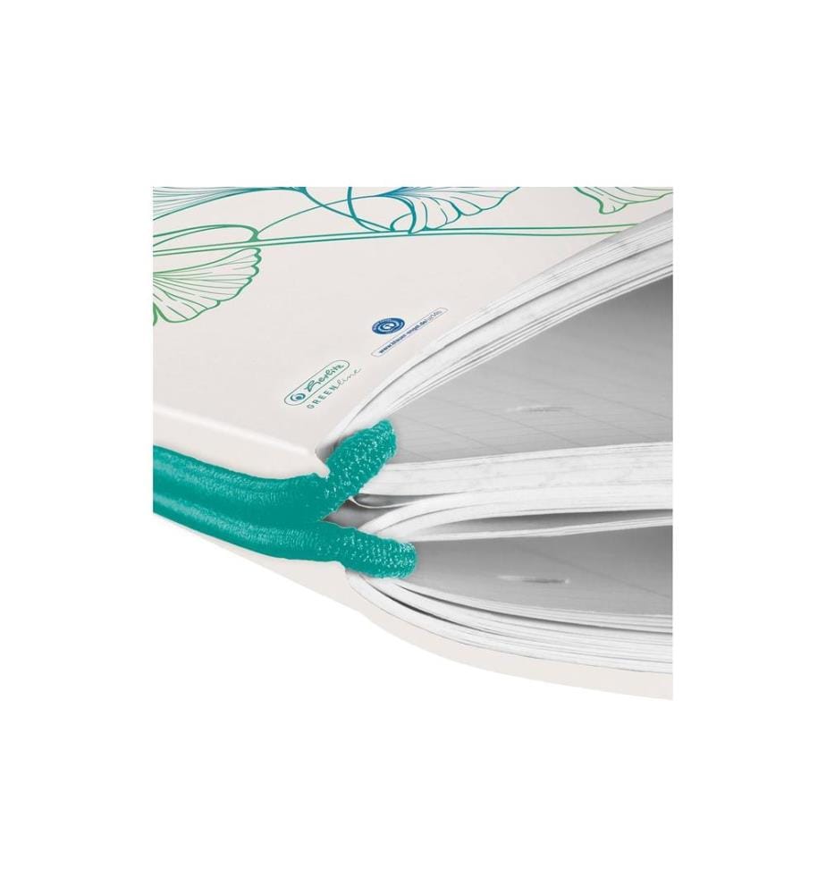HERLITZ - Notizheft Greenline my.book flex A5, Dot, Ginkgo
