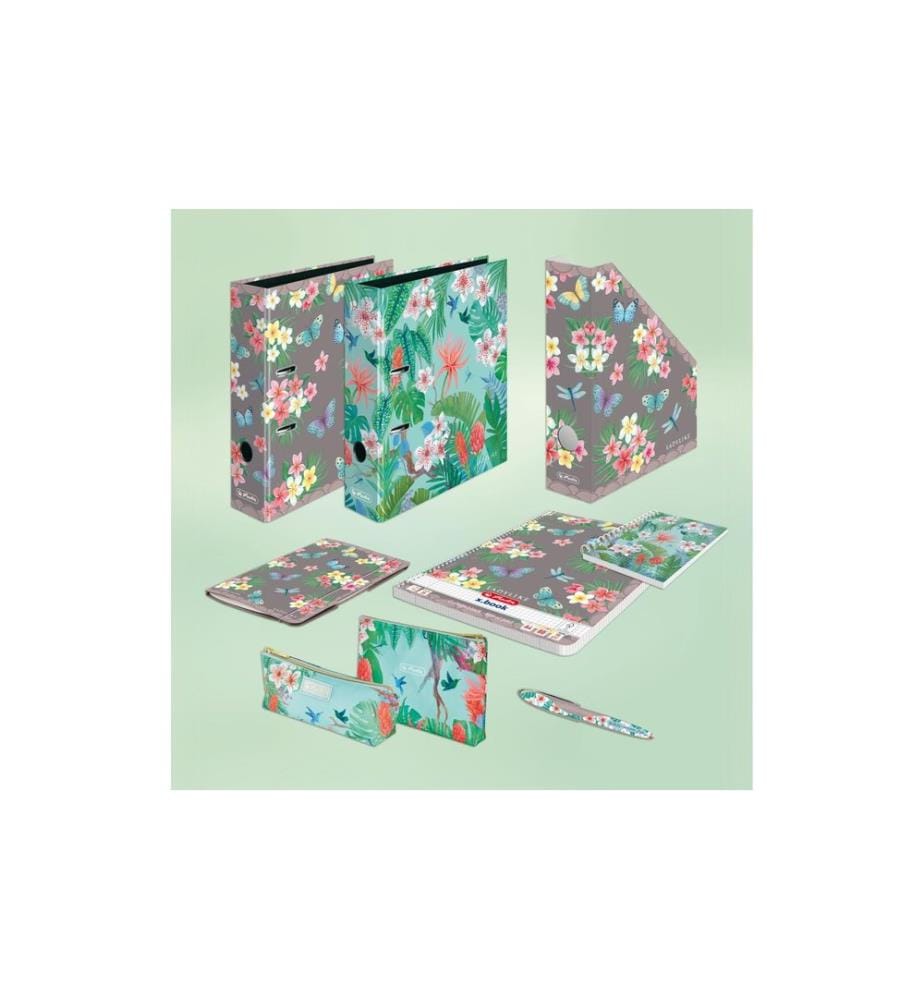 HERLITZ - Bloc-notes Livre à spirales Ladylike Jungle A5, 100 feuilles