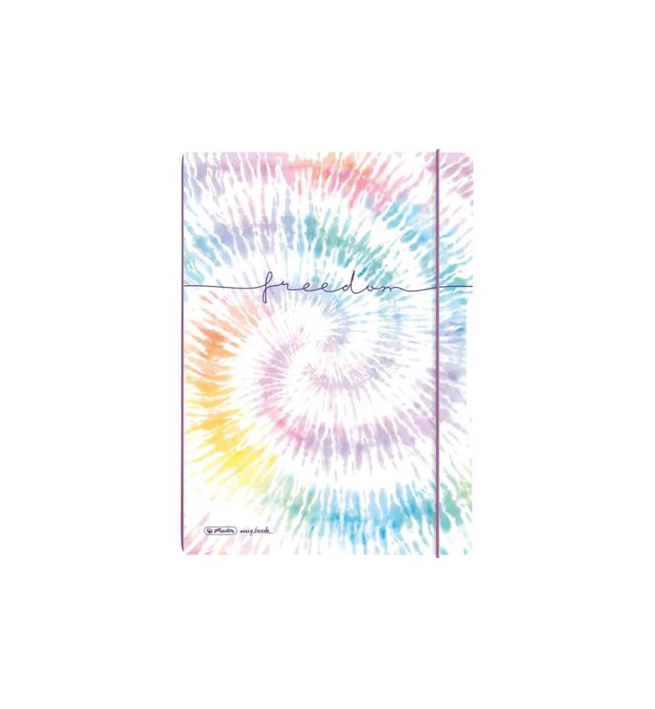 HERLITZ - Carnet de notes Batik Freedom A4, 2 x 40 p., ligné/cartonné